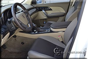 перетяжка салона эко-кожей Acura MDX