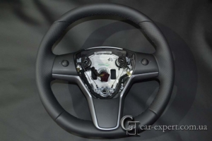 перетяжка руля tesla model 3 кожей
