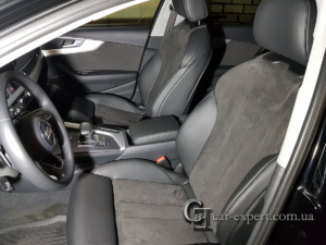 Перетяжка салона кожей и алькантарой Audi A4 b9 фото3