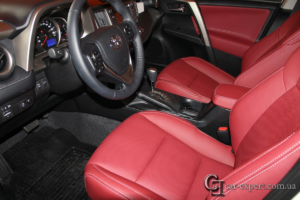 перетяжка салона кожей rav4 - 2
