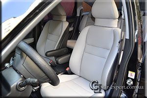 Перетяжка салона эко-кожей Honda CRV