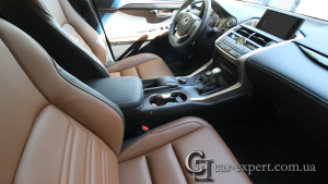 Перетяжка салона Lexus NX натуральной кожей