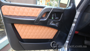 Перетяжка вставок в дверных картах. Mercedes G500