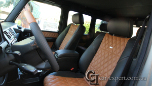 Перетяжка сидений кожей Mercedes G500