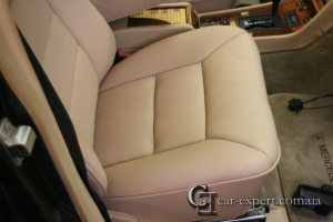 Перетяжка сидений кожей Mercedes w126