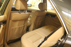 Перетяжка салона mercedes w126 кожей